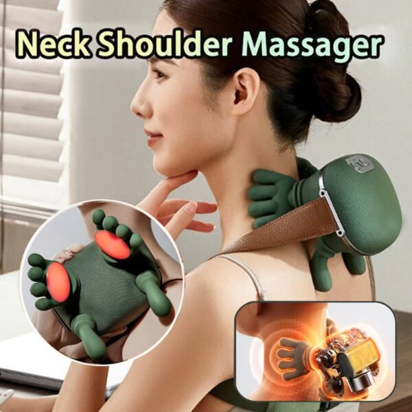 Electric Neck and Shoulder Massager Wireless Portable Pain Relief