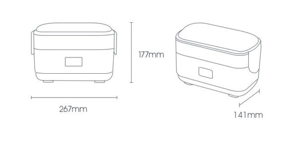 Elite Electric Lunch Box – 11B Portable Heated Food Warmer for Work, School & Travel