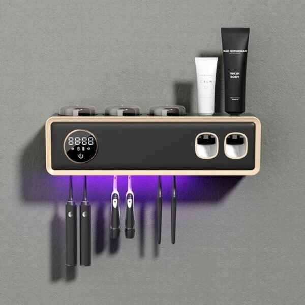 UV toothbrush sterilizer wall mounted disinfection device