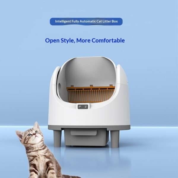 automatic cat litter box self cleaning