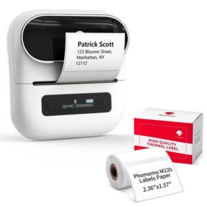Mini Bluetooth Thermal Barcode Sticker Small Label Printer Household