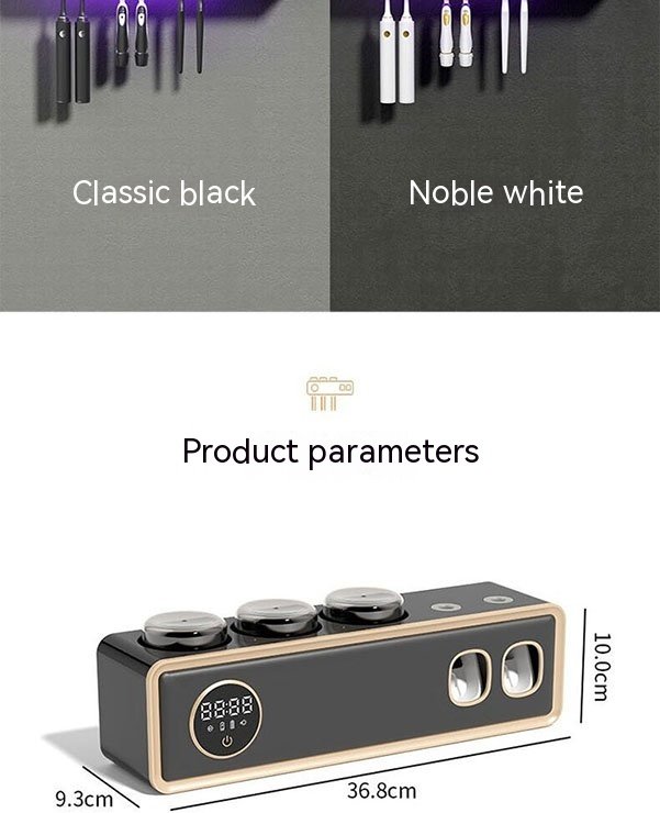 123. UV Toothbrush Sterilizer | Intelligent Wall-Mounted Disinfection & Drying