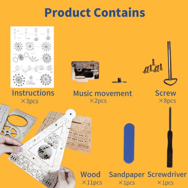 3D wooden music box puzzle – “You Are My Sunshine” Stunning Handmade Model Ferris Wheel