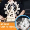 3D wooden music box puzzle – “You Are My Sunshine” Stunning Handmade Model Ferris Wheel