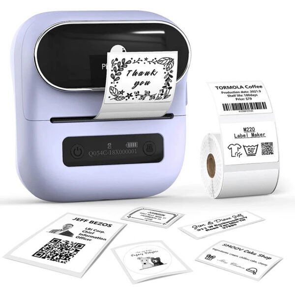 Mini Bluetooth Thermal Barcode Sticker Small Label Printer Household