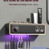 123. UV Toothbrush Sterilizer | Intelligent Wall-Mounted Disinfection & Drying