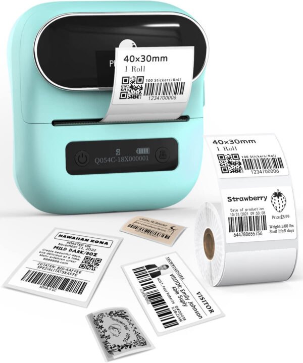 Mini Bluetooth Thermal Barcode Sticker Small Label Printer Household